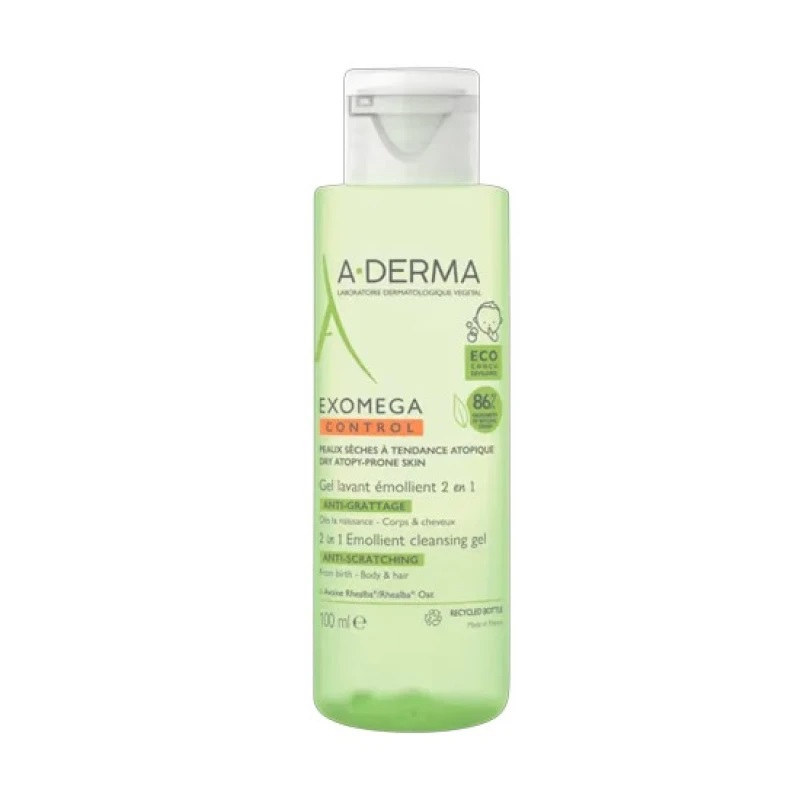 Με αγορές A-DERMA Exomega Control άνω των 20€ ΔΩΡΟ Exomega Control Cleansing Gel 100ml