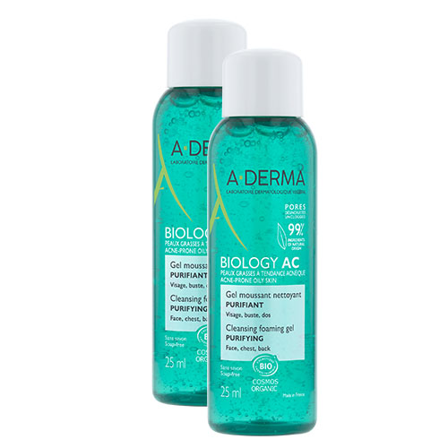 Με αγορές προϊόντων A-derma 10€ και άνω ΔΩΡΟ 2 x BIOLOGY AC GEL 25ML