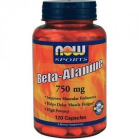Συμπλήρωμα Διατροφής Β-Αλανίνη 750mg  Beta-Alanine 750mg Now Foods 120 caps