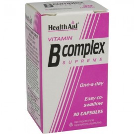 Σύμπλεγμα Βιταμινών Β Supreme B Complex Health Aid Caps 30 Τμχ
