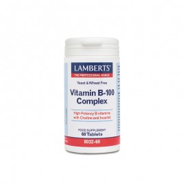 Lamberts Σύμπλεγμα Βιταμινών Β Vitamin B-100 Complex 60tabs