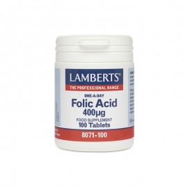 Lamberts Φολικό Οξύ 400μg Folic Acid 400μg One A Day 100tabs