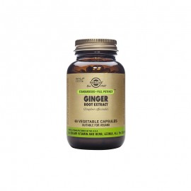 Solgar Συμπλήρωμα Διατροφής Για Την Υγεία Του Πεπτικού Συστήματος Ginger Root Extract  60 caps