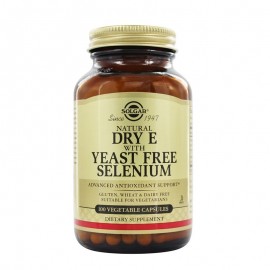 Vitamin Dry E With Yeast Free Selenium Solgar VCaps 100 τμχ