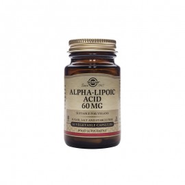 Ισχυρό Αντιοξειδωτικό Άλφα Λιποϊκό Οξύ Alpha Lipoic Acid 60 mg Solgar 30 vacps