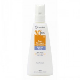 Αντηλιακό Για Λιπαρές Επιδερμίδες Sunscreen Spray Antiseb SPF 30 Frezyderm 150 ml
