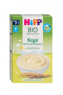 Hipp Υποαλλεργική Βρεφική Κρέμα Κεχρί με Ρύζι & Καλαμπόκι Απο τον 5ο Μήνα 200gr