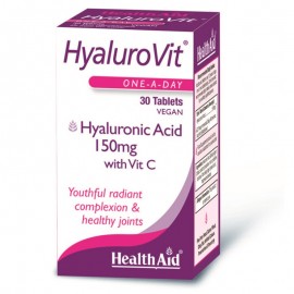 Υαλουρονικό Οξύ Για Το Δέρμα Hyalurovit (150mg) Health Aid Tabs 30 Τμχ