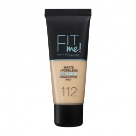 Υγρό Make-up Απόχρωση Soft Beige Fit Me Matte + Poreless Foundation 112 Maybelline 30 ml