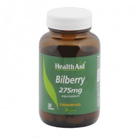 Βότανο Για Τα Μάτια Bilberry (275mg) Health Aid Tabs 30 Τμχ