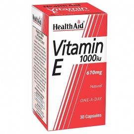 Βιταμίνη Ε Vitamin E (1000iu) Health Aid Caps 30 Τμχ