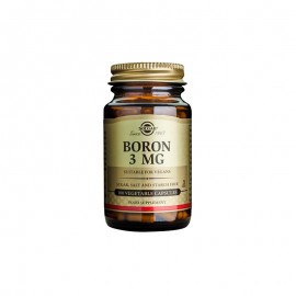 Solgar Συμπλήρωμα Διατροφής Βόριο Χρήσιμο σε Περιπτώσεις Οστεοπόρωσης & Κατά την Εμμηνόπαυση Boron 3mg 100tabs