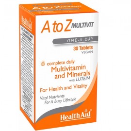 Πολυβιταμινούχο Για Ενέργεια A to Z Multivit Health Aid Tabs 30 Τμχ
