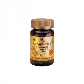 Solgar Βιταμίνη C 100mg Μασώμενα Δισκία Γεύση Πορτοκάλι Για Παιδιά Vitamin C 100 mg Orange Flavor Kangavites 90 tabs