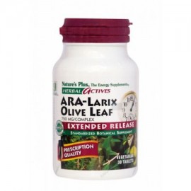 Natures Plus Φόρμουλα από Ενισχυμένο Εκχύλισμα Φύλλου Ελιάς Extended Release Ε/R Ara-Larix/Olive Leaf 750 mg Complex  30 tabs