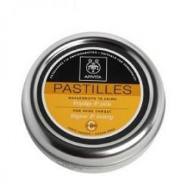 Παστίλιες Για Το Λαιμό Με Θυμάρι Και Μέλι Pastilies Apivita 45 gr