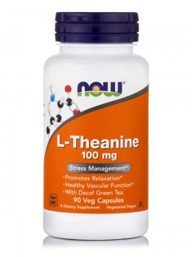 L-Θειανίνη L-Theanine 100 mg Now 90 vcaps