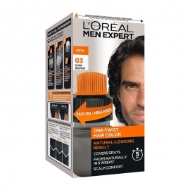 LOreal Men Expert  Ανδρική Βαφή Μαλλιών Καστανό Σκούρο 03 One Twist Hair Colour Dark Brown 03 50ml