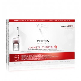 Πρόγραμμα Κατά της Γυναικείας Τριχόπτωσης Dercos Aminexil Clinical 5 Femme Vichy 21x6ml