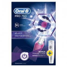 Ηλεκτρική Οδοντόβουρτσα Pro 750 Cross Αction Pink Oral B 1 τμχ