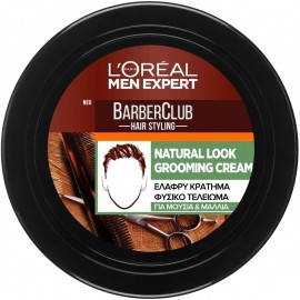 LOreal Men Expert Κρέμα Styling για Μούσια & Μαλλιά Ελαφρύ Κράτημα Barber Club Natural Look Grooming Cream 75ml