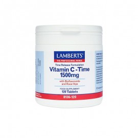 Lamberts Βιταμίνη C 1500 mg Αργής Αποδέσμευσης Vitamin C Time Release 120tabs