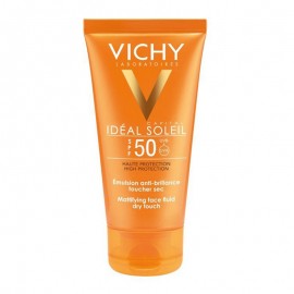 Αντηλιακή Κρέμα Προσώπου Μάτ Ideal Soleil Anti Brillance Toucher Sec SPF50 Vichy 50 ml