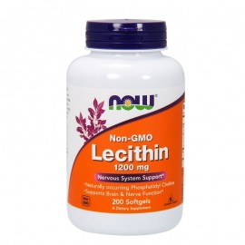 Λεκιθίνη Lecithin 1200 mg Non GMO Now Softgels 200 τμχ