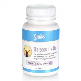 SMILE D3 5000IU + K2 60CAP