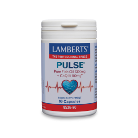 Lamberts Ιχθυέλαιο Υψηλής Ισχύος με Συνένζυμο Q10 Pulse Pure Fish Oil 1300mg +CoQ10 100mg 90 Τμχ
