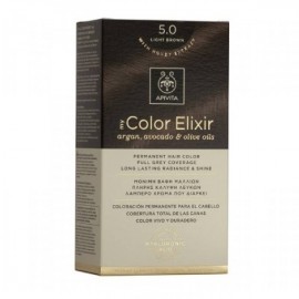 Βαφή Μαλλιών Καστανό Ανοιχτό 5.0 My Color Elixir Apivita 50 ml