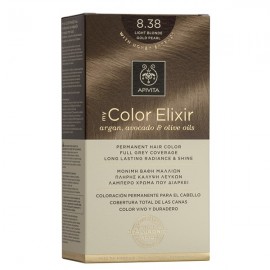 Βαφή Μαλλιών Ξανθό Ανοιχτό Μελί Περλέ 8.38 My Color Elixir Apivita 50 ml