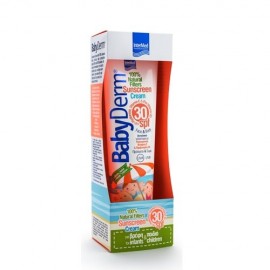 Βρεφική Αντηλιακή Κρέμα με Φυσικά Φίλτρα Προστασίας BabyDerm Sunscreen Cream SPF30 Intermed 300 ml