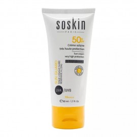 Αντηλιακή Κρέμα Προσώπου Ανάλαφρης Υφής SPF 50+Sun Guard Face Suncream Fluid SPF50+ Soskin 50ml