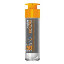 Αντηλιακή Κρέμα Προσώπου με Χρώμα SPF50  Activa Sunscreen Tinted FrezyDerm 50 ml
