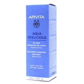 Απαλή Τζέλ Κρέμα Ενυδάτωσης Προσώπου Ελαφριάς Υφής Aqua Beelicious Apivita 40 ml