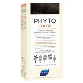 Βαφή Μαλλιών Καστανό Phyto Color 4 Brown Kit Phyto