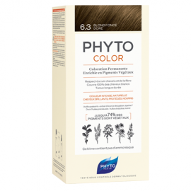 Βαφή Μαλλιών Ξανθό Σκούρο Χρυσό Phyto Color 6.3 Kit Phyto