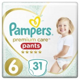Premium Pants Πάνες Βρακάκι Μέγεθος 6 (15+ kg) Pampers 31 τμχ