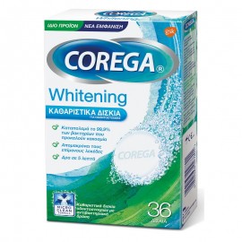 Αναβράζοντα Δισκία Καθαρισμού Οδοντοστοιχίας με Ενεργό Οξυγόνο Whitening Corega 36 tabs