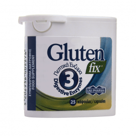 Συμπλήρωμα Διατροφής για την Πέψη με 3 Πεπτικά ένζυμα Gluten Fix UniPharma 25 caps
