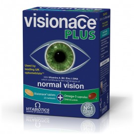 Vitabiotics Συμπλήρωμα Διατροφής για Υγεία Ματιών Visionace  28tabs+28tabs