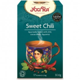 Βιολογικό Αγιουβερδικό Τσάι Sweet Chili Yogi Tea 17 φακελάκια