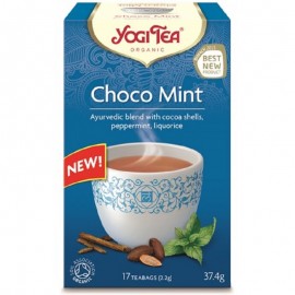 Βιολογικό Αγιουβερδικό Τσάι Choco Mint Yogi Tea 17 φακελάκια