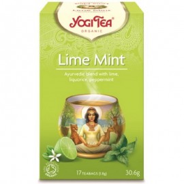 Βιολογικό Αγιουβερδικό Τσάι Lime Mint Yogi Tea 17 φακελάκια