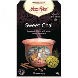 Βιολογικό Αγιουβερδικό Τσάι Sweet Tea Yogi Tea 17 φακελάκια