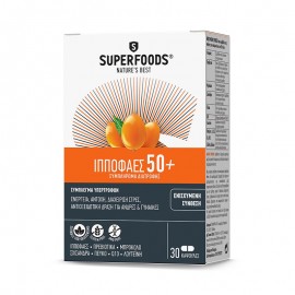 Συμπλήρωμα Διατροφής Για Ενίσχυση Τού Οργανισμού Με Ιπποφαές  για Ηλικίες Ιπποφαές 50+ Superfoods 30 caps