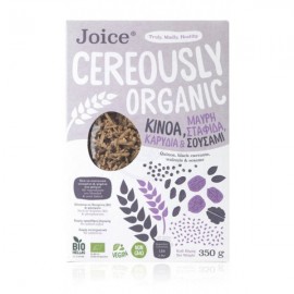 Βιολογικά Δημητριακά με Κινόα Καρύδια Σταφίδες & Σουσάμι Cereously Organic  Joice Foods 350 gr