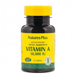 Natures Plus Βιταμίνη Α Υδατοδιαλυτη Vitamin A 10000IU Water-Dispersible 90 tabs