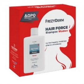 Σαμπουάν Για Τη Γυναικεία Τριχόπτωση Hair Force Shampoo Women Frezyderm 200ml+100ml Δώρο